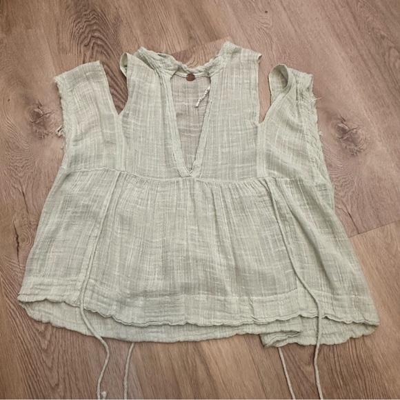 FP ONE Sage Green Muslin Top - Picture 5 of 9
